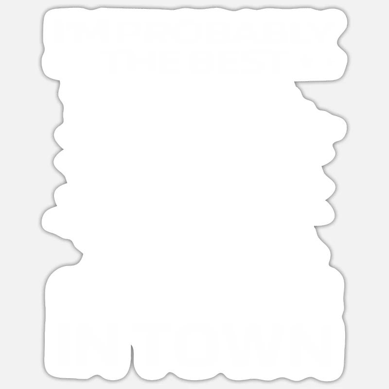 Lacrosse Funny - Sticker size S (10 x 10 cm) - white matte