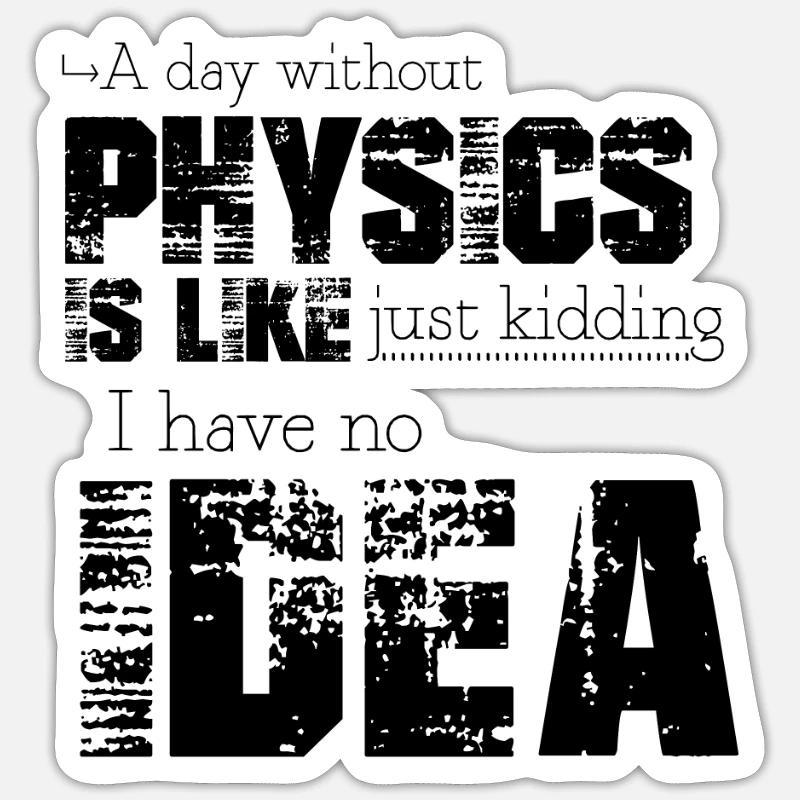 Physique Sticker taille S (10 x 10 cm)