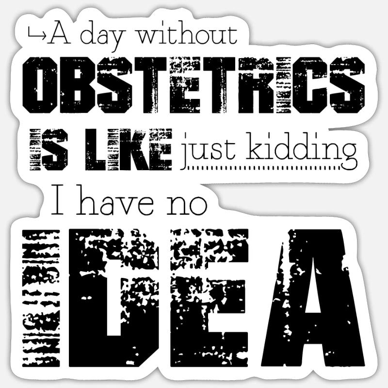 Obstetrics Sticker size S (10 x 10 cm)
