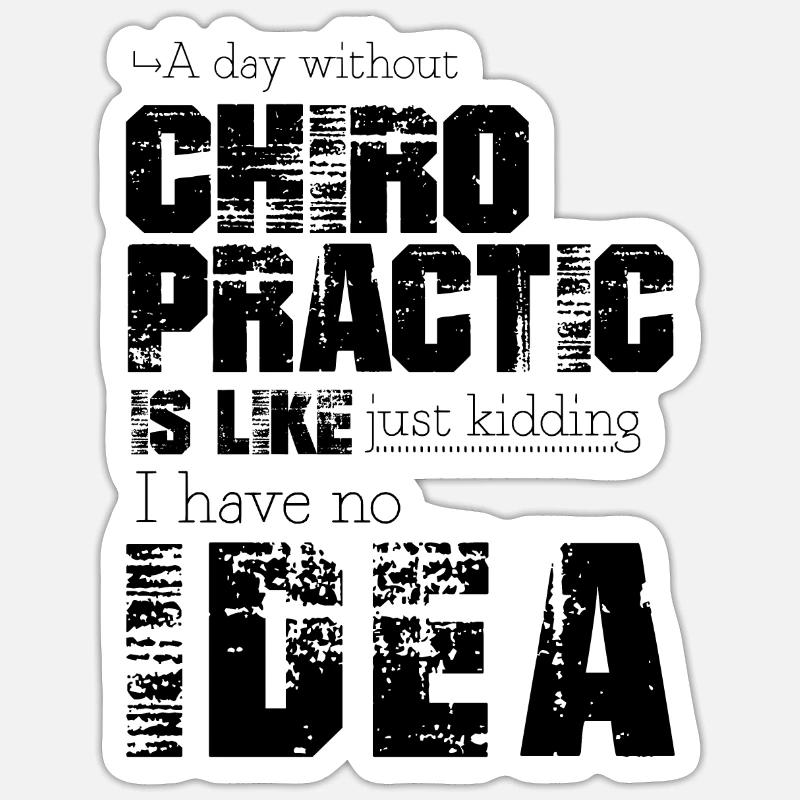 Chiropractic Sticker size S (10 x 10 cm)