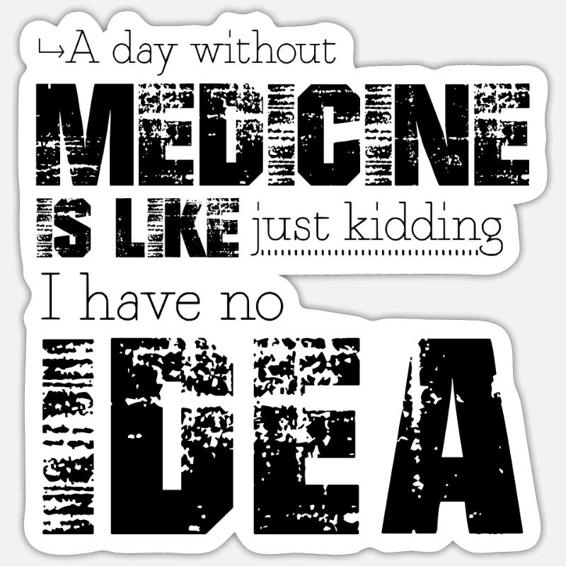 Médicament Sticker taille S (10 x 10 cm)
