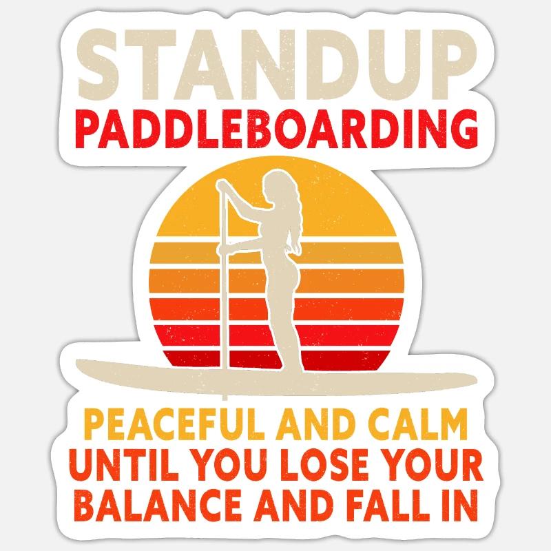 SUP Paddle Board Paddleboard Sticker taille S (10 x 10 cm)