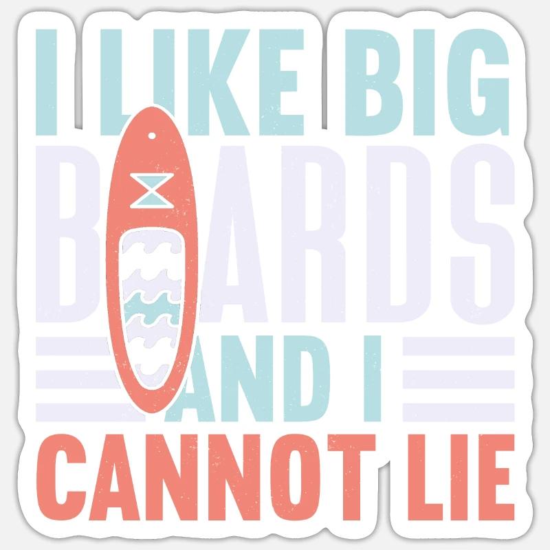 SUP Paddle Board Paddleboarding Sticker size S (10 x 10 cm)