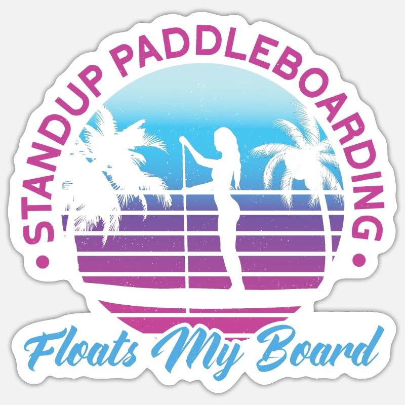 SUP Paddle Board Paddleboarding Sticker size S (10 x 10 cm)