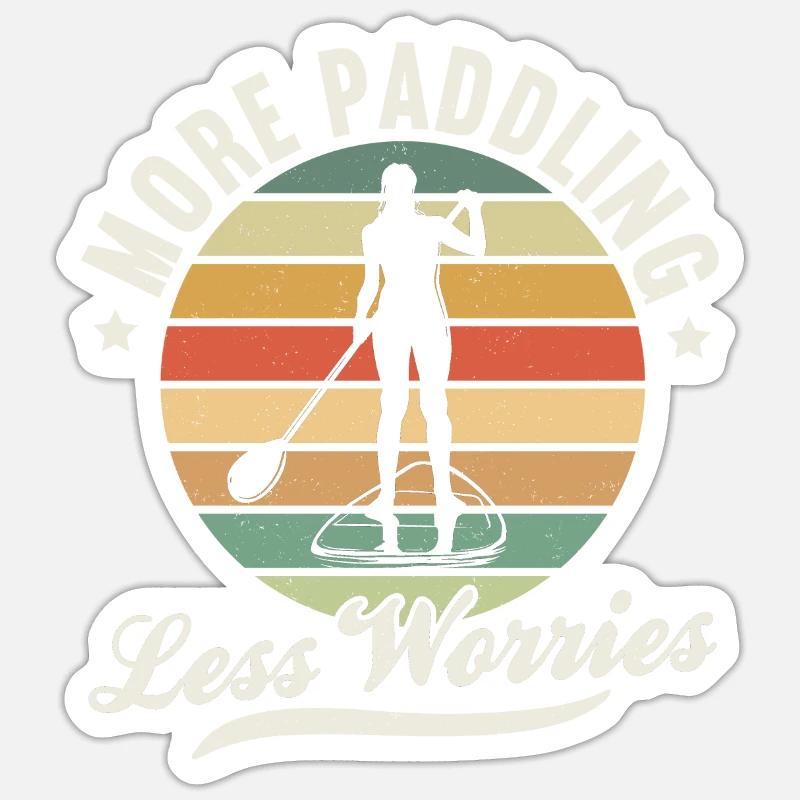 SUP Paddle Board Paddleboarding Sticker size S (10 x 10 cm)