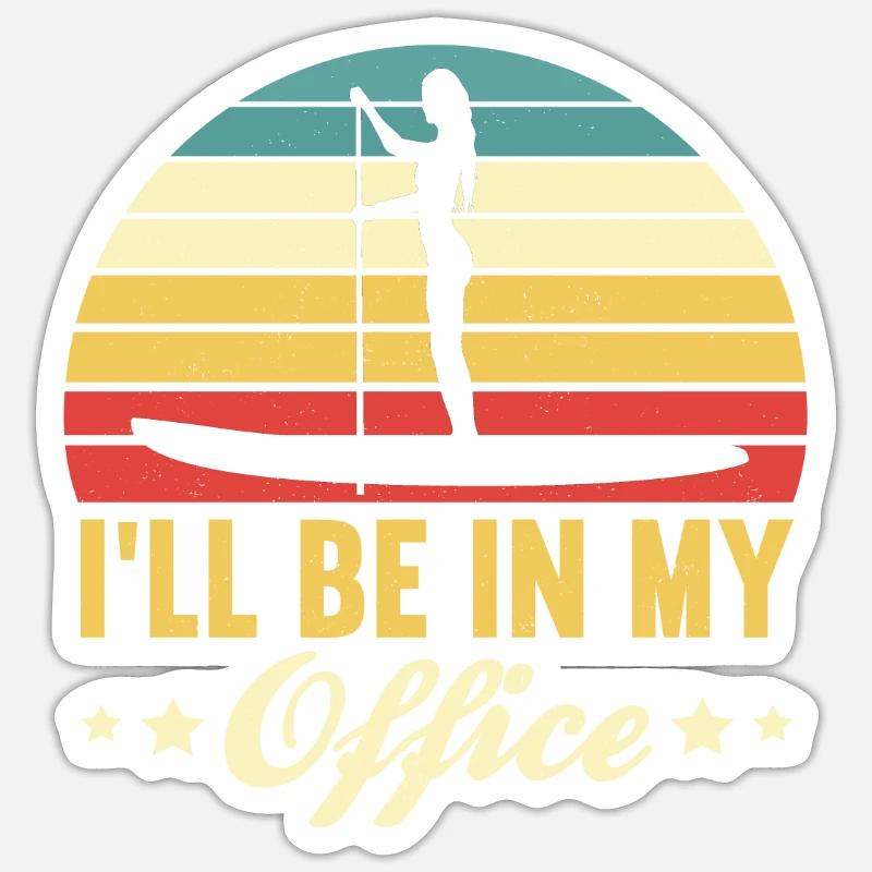 SUP Paddle Board Paddleboard Sticker taille S (10 x 10 cm)