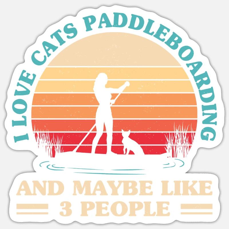 SUP Paddle Board Paddleboarding Sticker size S (10 x 10 cm)