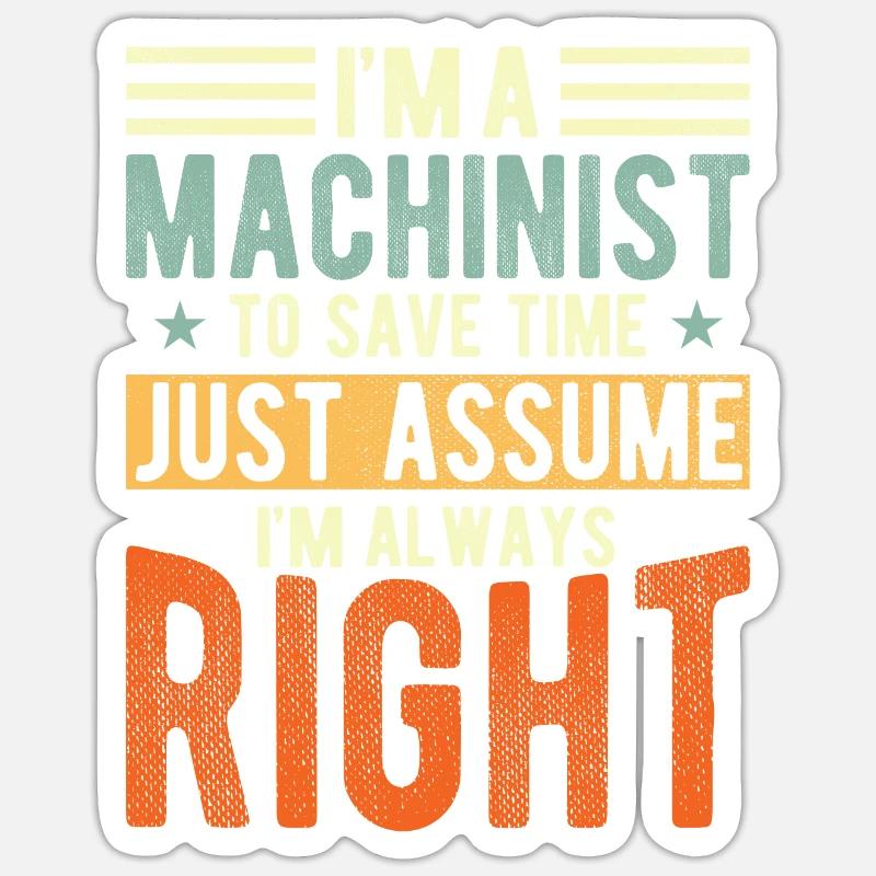 Engineer - Sticker size S (10 x 10 cm) - white matte
