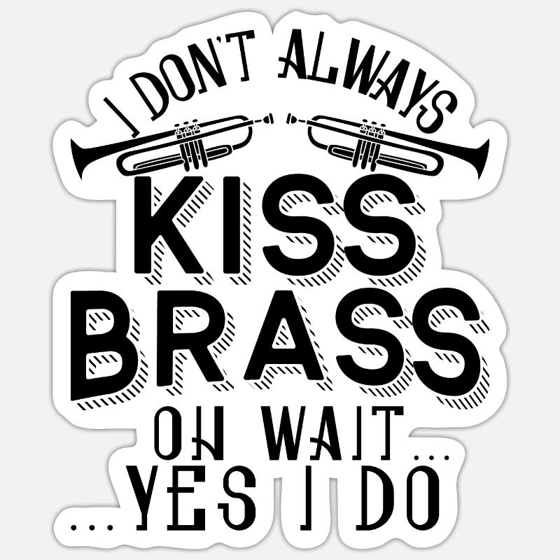 Trompeter Trompete Instrument Blechblasmusik Sticker Größe S (10 x 10 cm)