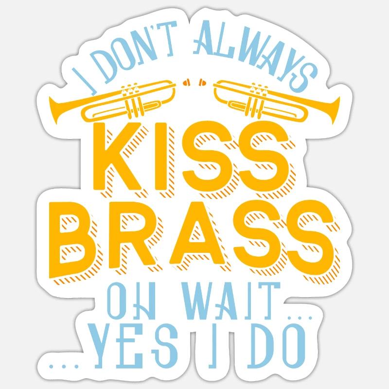 Trompeter Trompete Instrument Blechblasmusik Sticker Größe S (10 x 10 cm)