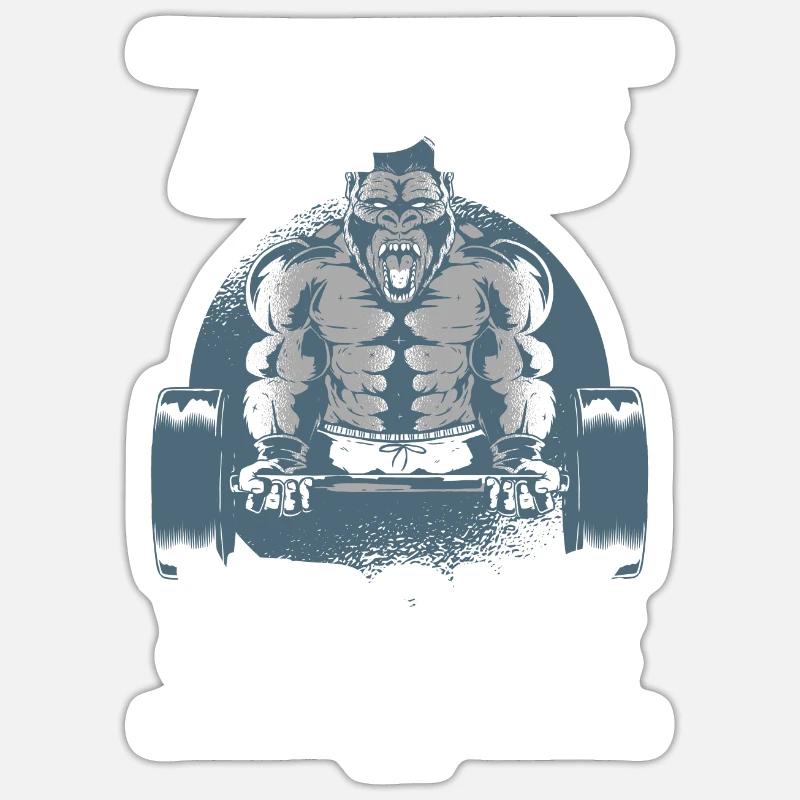 Des singes forts ensemble Sticker taille S (10 x 10 cm)