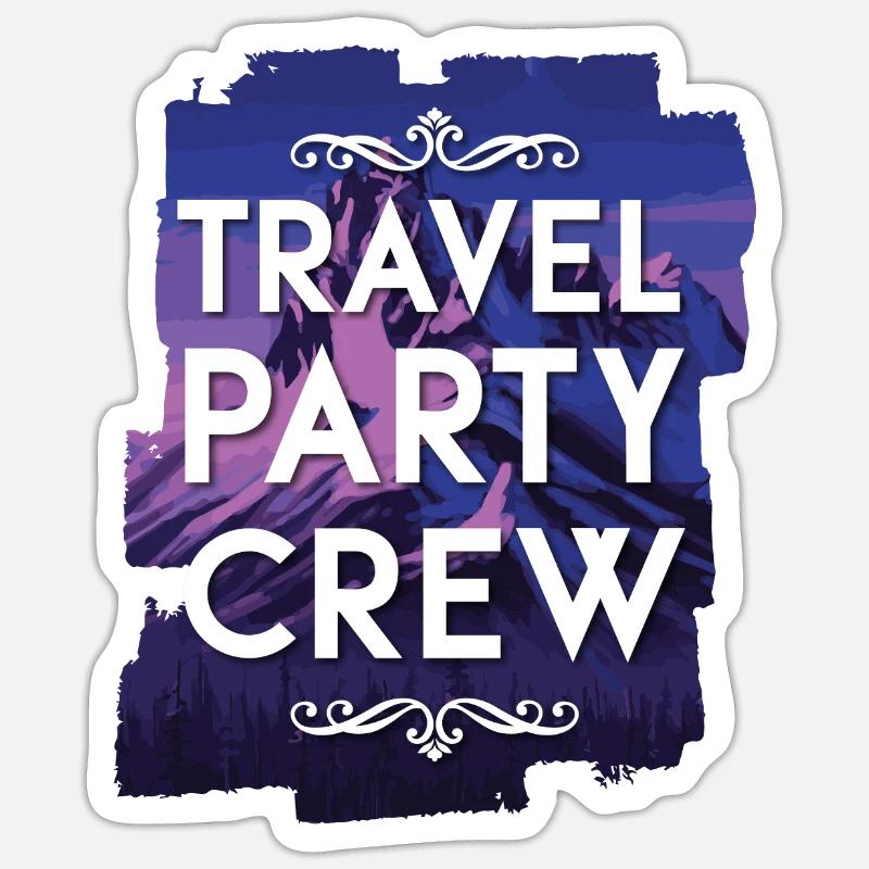 Équipe de voyage Sticker taille S (10 x 10 cm)