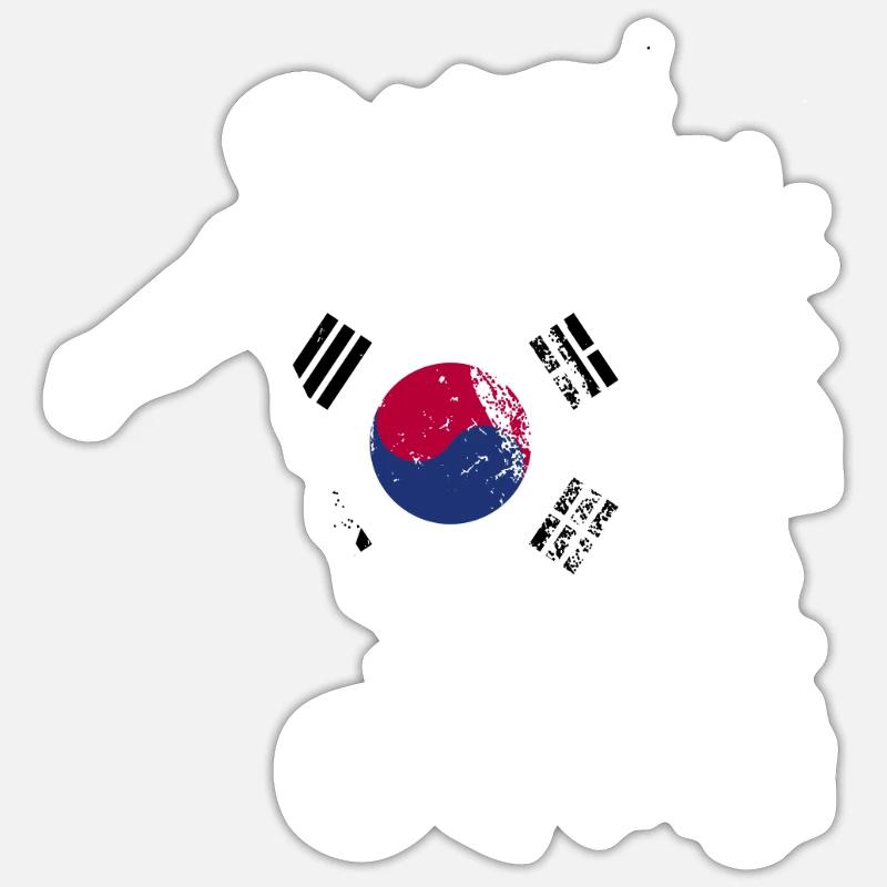 Coupe du monde de l’équipe nationale de Corée du Sud Sticker taille S (10 x 10 cm)