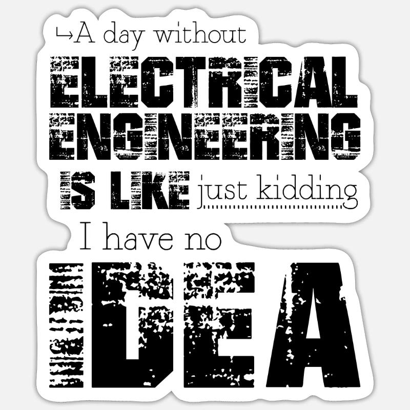 Électrotechnique Sticker taille S (10 x 10 cm)