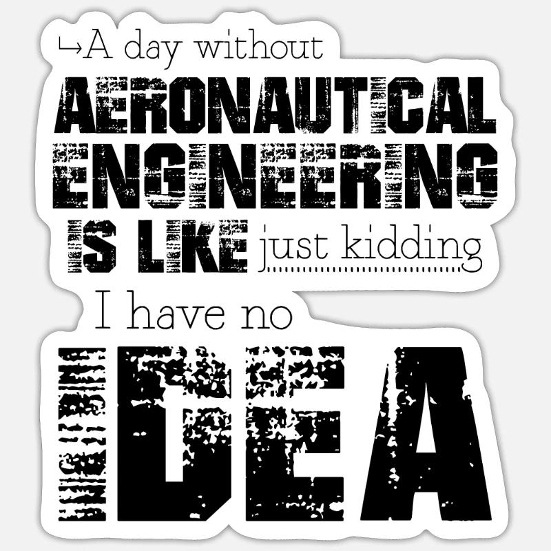 Luftfahrttechnik Sticker Größe S (10 x 10 cm)