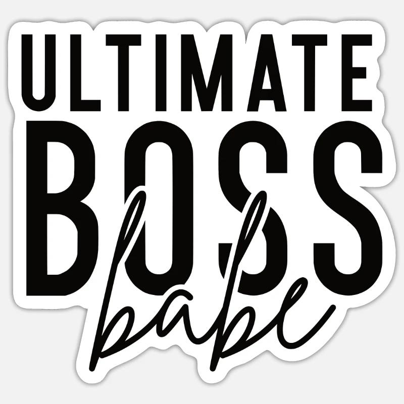 Mama Ehefrau Chef Sticker Größe S (10 x 10 cm)