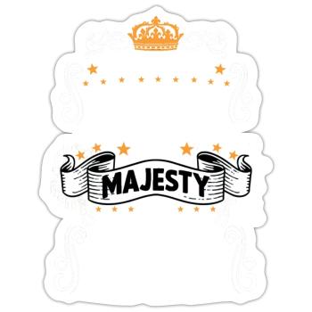Éditeur T drôle disant Motif Editor - Sticker taille S (10 x 10 cm) - blanc mat - Devant