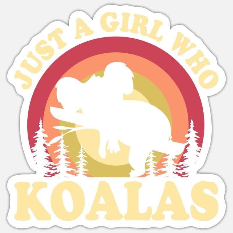 KOALAS BESTER FREUND Sticker Größe S (10 x 10 cm)