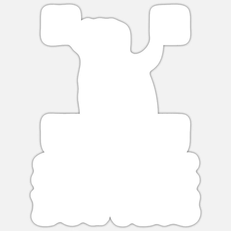 Schick mir Hundebilder - Sticker Größe S (10 x 10 cm) - Mattweiß