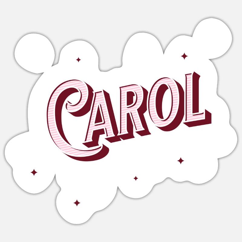 Carol name personalized Sticker size S (10 x 10 cm)