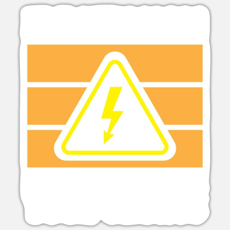 Electronics technician Electrician Electrical engineer Sticker size S (10 x 10 cm)