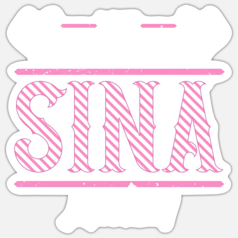 Sina Geschenkidee Geschenk Geburtstag Sticker Größe S (10 x 10 cm)
