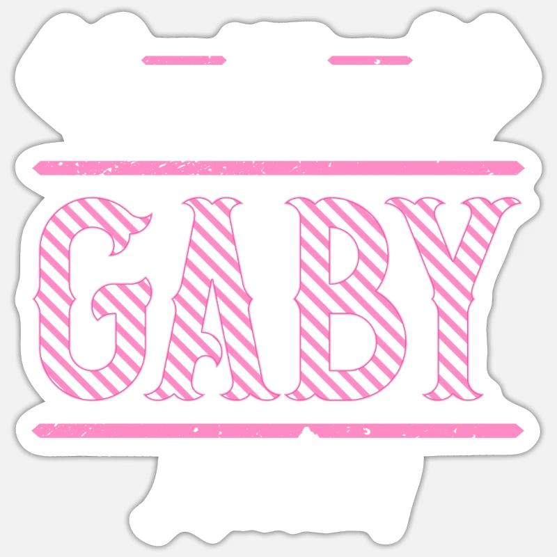 Gaby Geschenkidee Geschenk Geburtstag Sticker Größe S (10 x 10 cm)