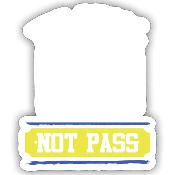 ice hockey goalie - Sticker Größe S (10 x 10 cm) - Mattweiß - Vorne