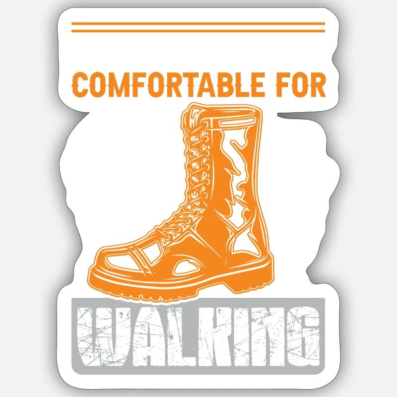 Motorcycle Slogan Boots - Sticker size S (10 x 10 cm) - white matte
