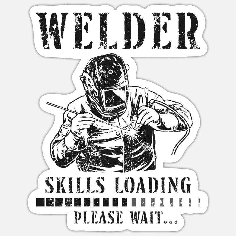 Welder Welding Apprentice Vintage Sticker size S (10 x 10 cm)