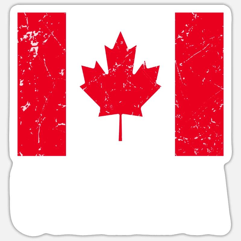 Canada Flag Sticker size S (10 x 10 cm)