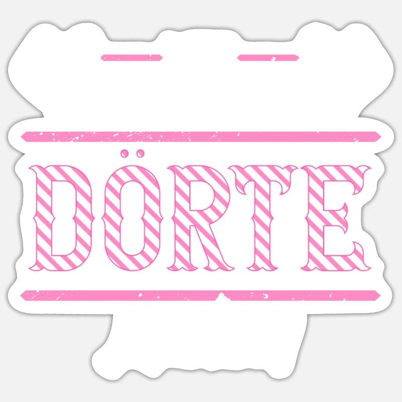 Dörte Geschenkidee Geschenk Geburtstag Sticker Größe S (10 x 10 cm)