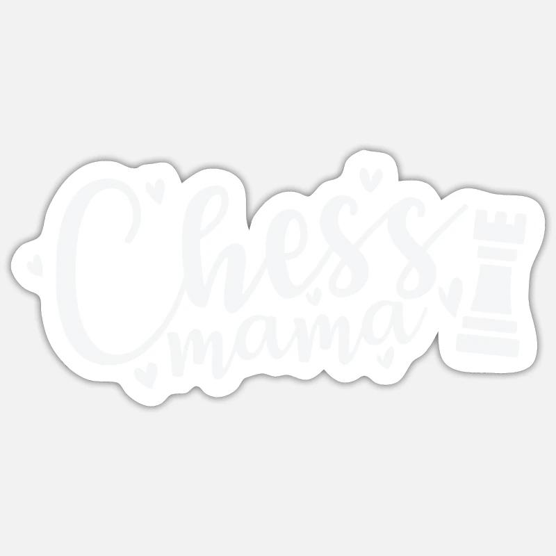 Chess Mama Chess Brain Teaser Board Game Sticker size S (10 x 10 cm)