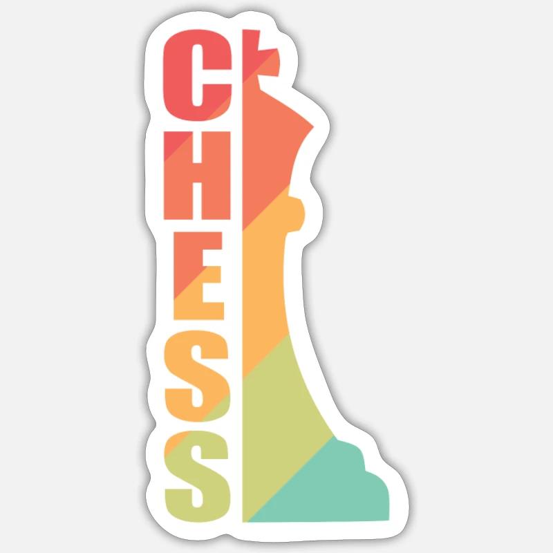 Chess King Chess Brain Teaser Board Game Sticker size S (10 x 10 cm)