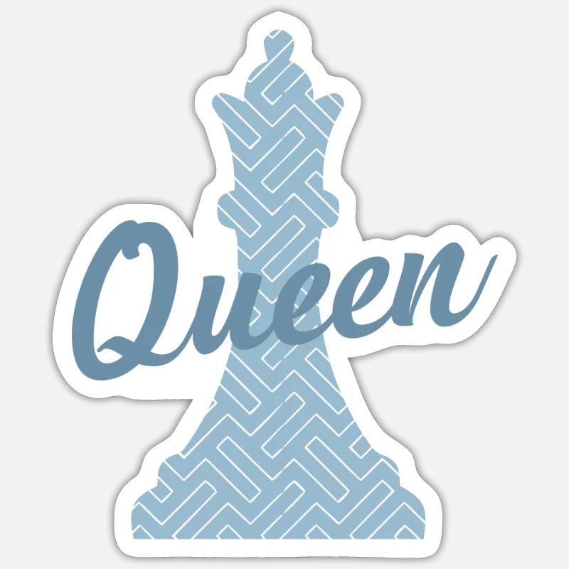 Queen Queen Chess Intelligence Brain Teaser Game Sticker size S (10 x 10 cm)