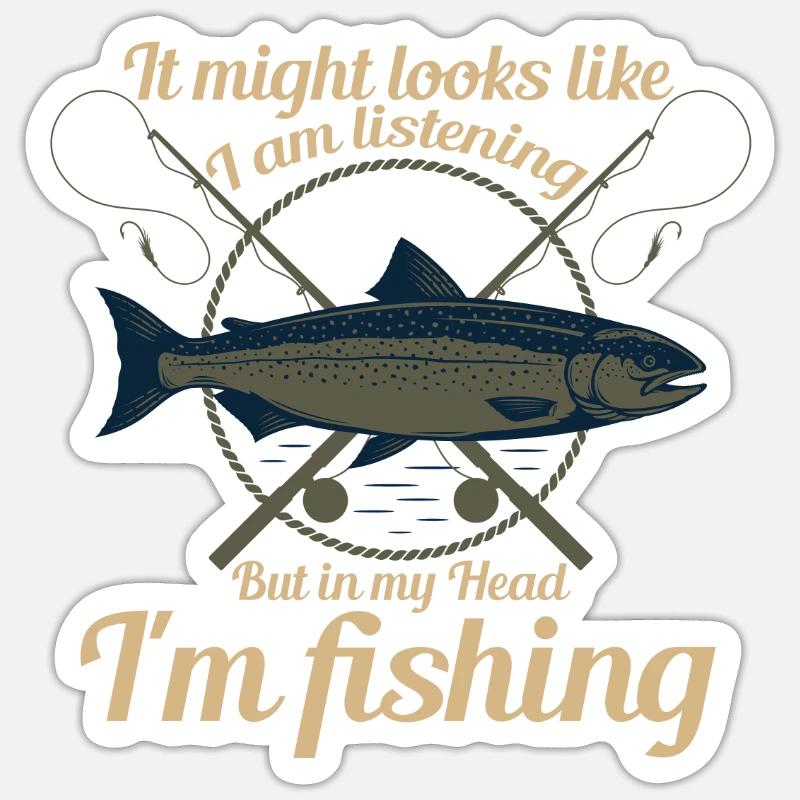 It may look like I'm - Sticker size S (10 x 10 cm) - white matte
