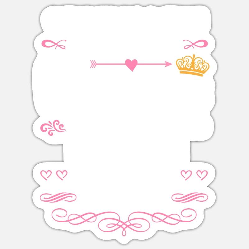 Es war einmal eine Prinzessin. Mai 1962 Geburtstag - Sticker Größe S (10 x 10 cm) - Mattweiß