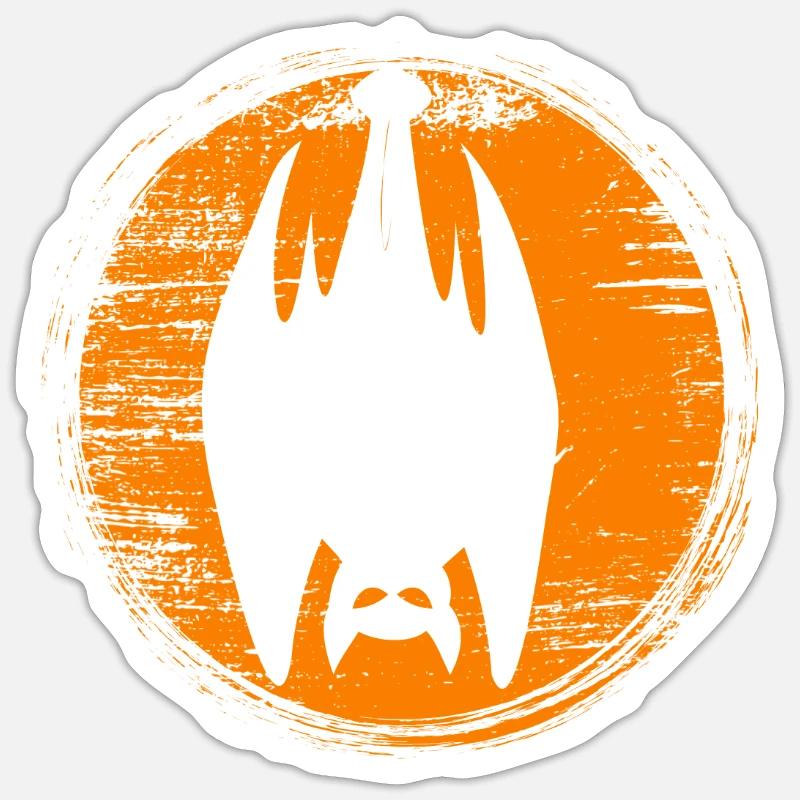 Halloween - Sticker taille S (10 x 10 cm) - blanc mat