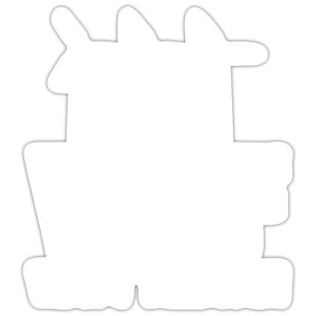 Wind turbine technician wind farm wind power - Sticker size S (10 x 10 cm) - white matte - Front