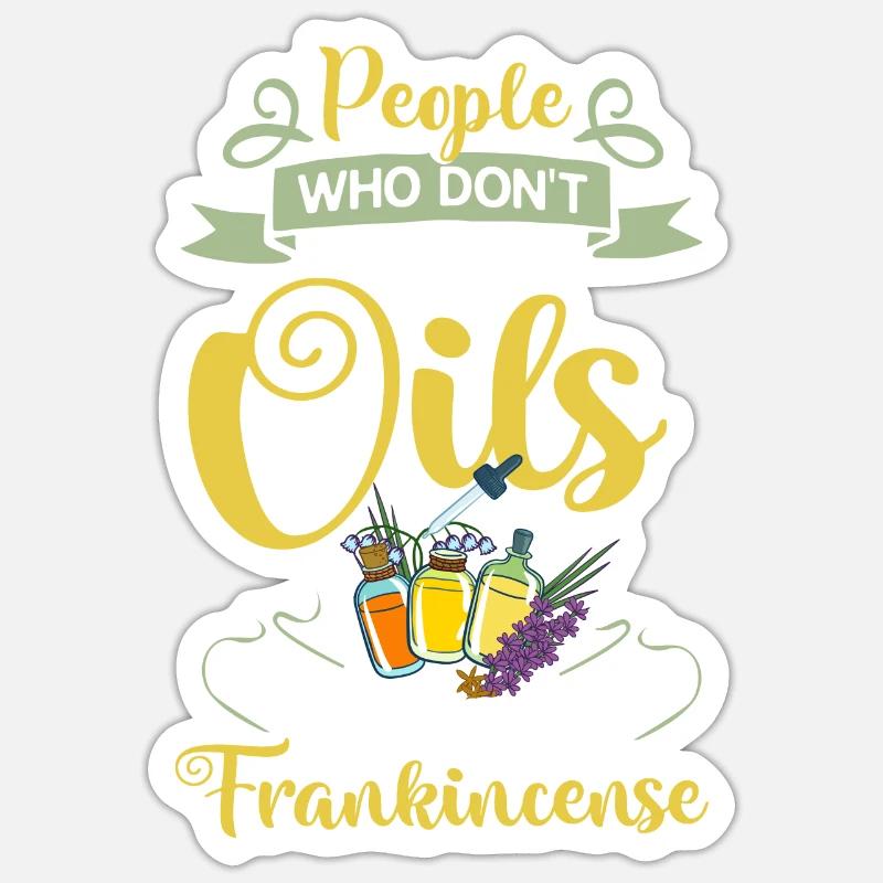 Ätherische Öl Diffusor Aromatherapie Pflanzen Sticker Größe S (10 x 10 cm)