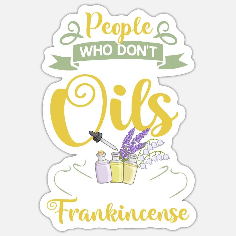 Ätherische Öl Diffusor Aromatherapie Pflanzen Sticker Größe S (10 x 10 cm)