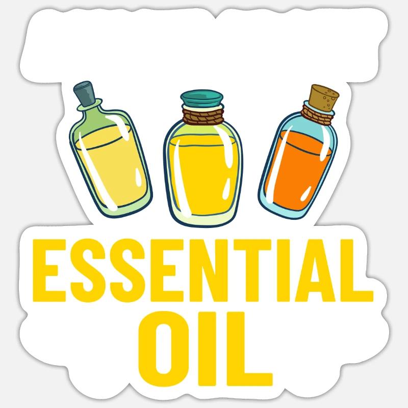 Ätherische Öl Diffusor Aromatherapie Pflanzen Sticker Größe S (10 x 10 cm)