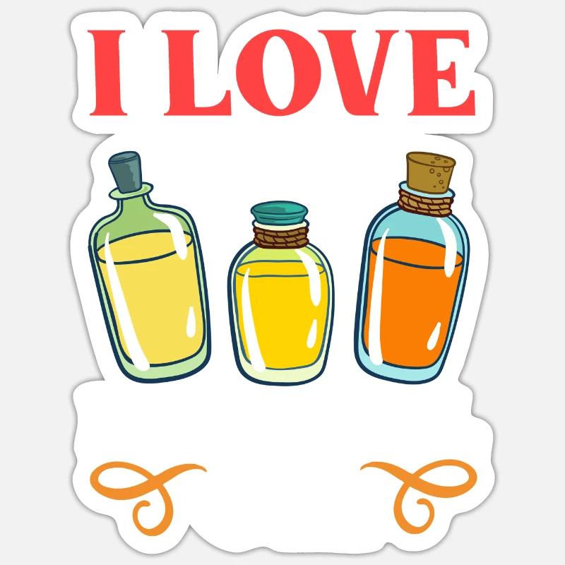 Ätherische Öl Diffusor Aromatherapie Pflanzen Sticker Größe S (10 x 10 cm)