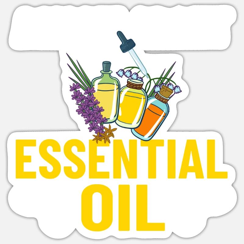 Ätherische Öl Diffusor Aromatherapie Pflanzen Sticker Größe S (10 x 10 cm)