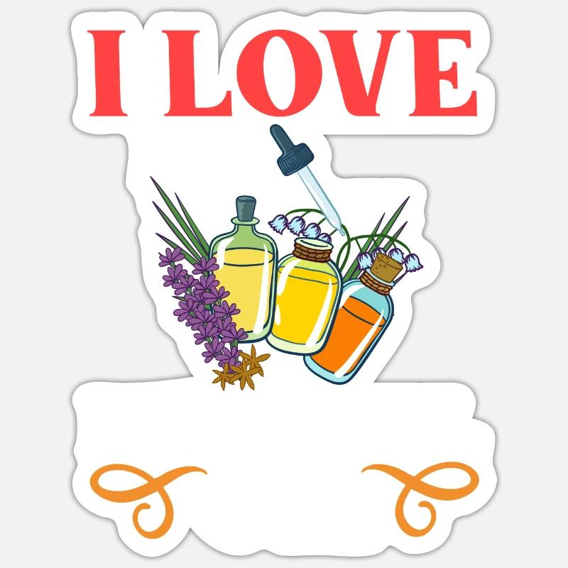 Ätherische Öl Diffusor Aromatherapie Pflanzen Sticker Größe S (10 x 10 cm)