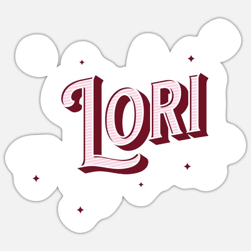 Lori name personalized Sticker size S (10 x 10 cm)