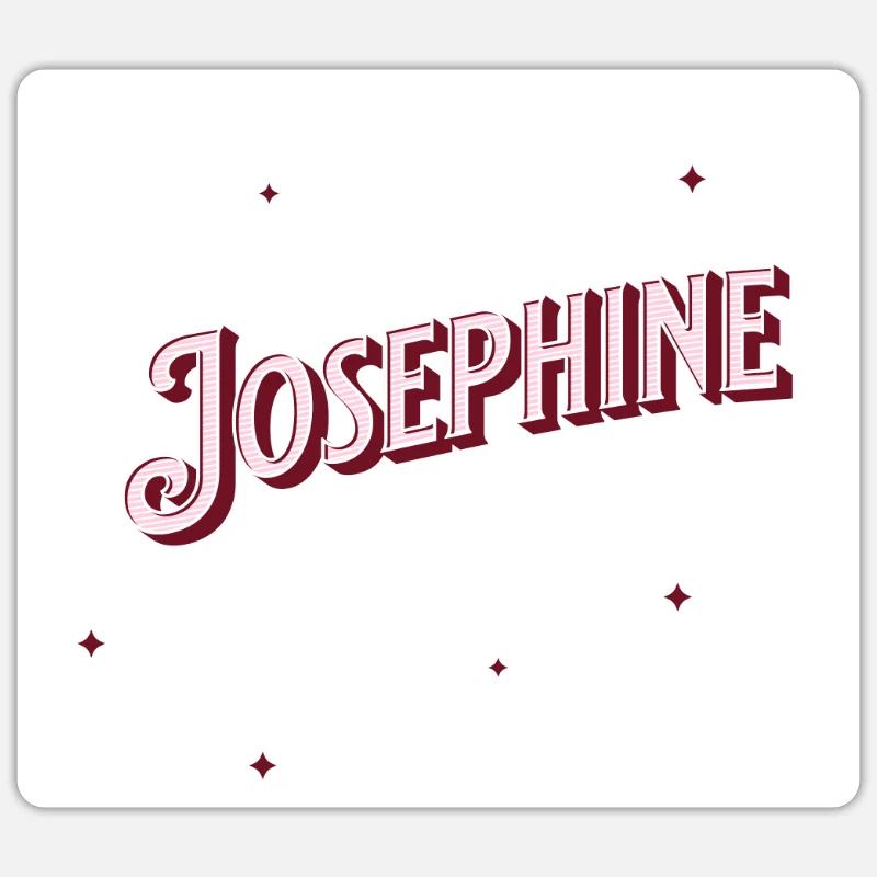 Josephine name personalized - Sticker size S (10 x 10 cm) - white matte