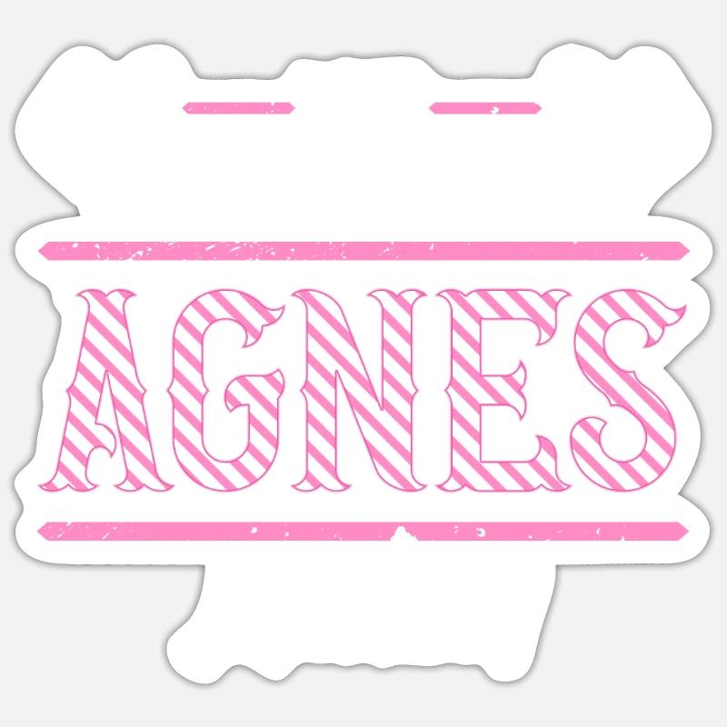 Agnes Geschenkidee Geschenk Geburtstag Sticker Größe S (10 x 10 cm)