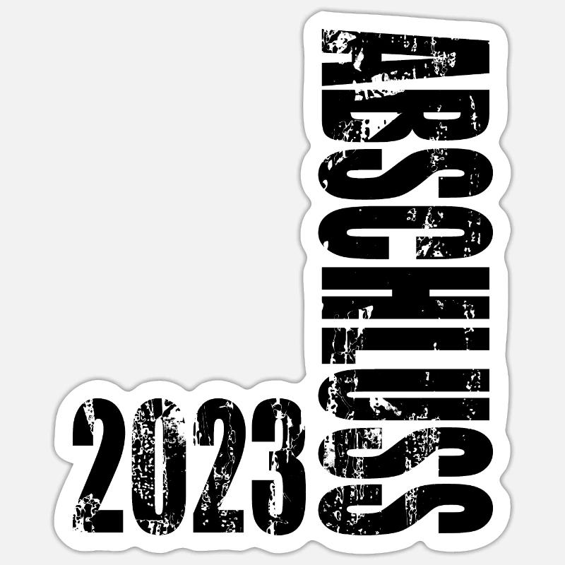 Abschluss 2023 - Sticker Größe S (10 x 10 cm) - Mattweiß