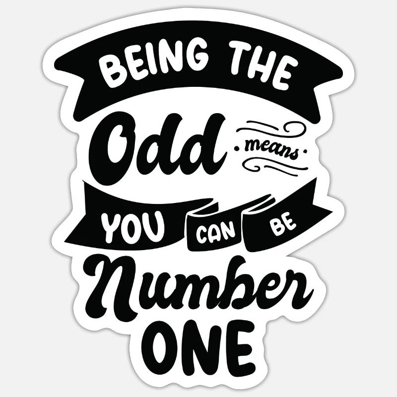 Math Odd Number Mathematics Smart Inspirational Sticker size S (10 x 10 cm)